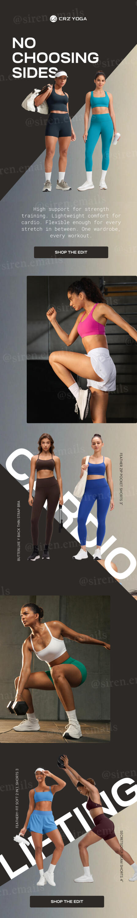 crz yoga email - siren emails